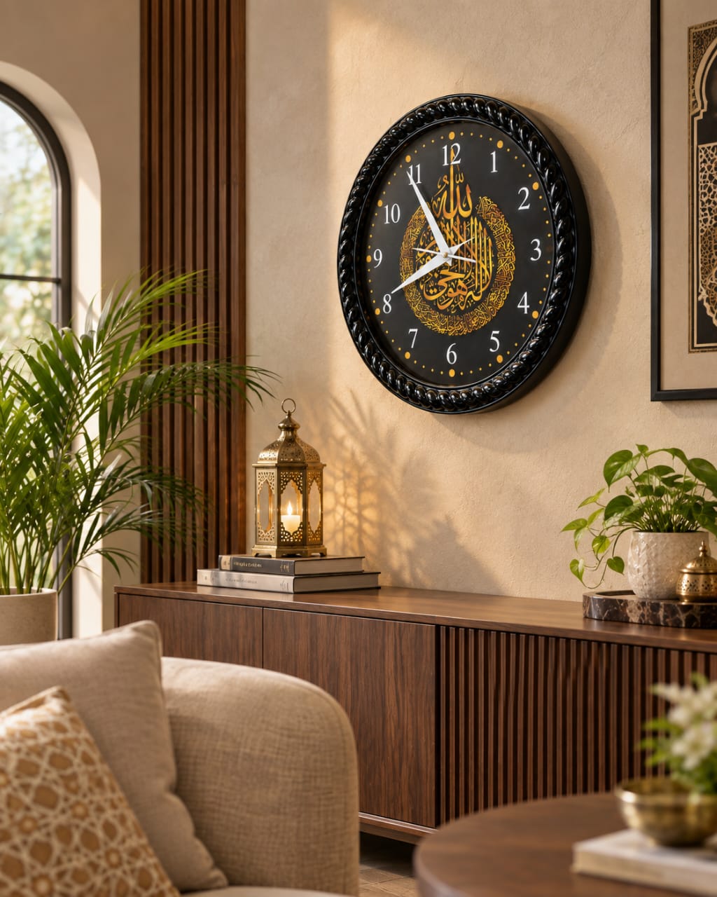 ISLAMIC CALLIGRAPHY WALL CLOCK